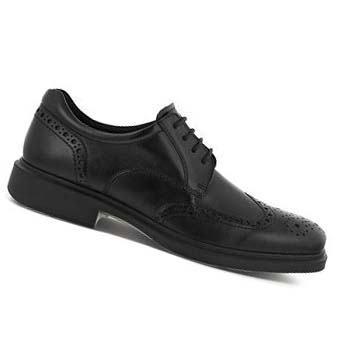 Men's Ecco Helsinki 2.0 Wing Tip Tie Dress Shoes Black | USA 517HAP